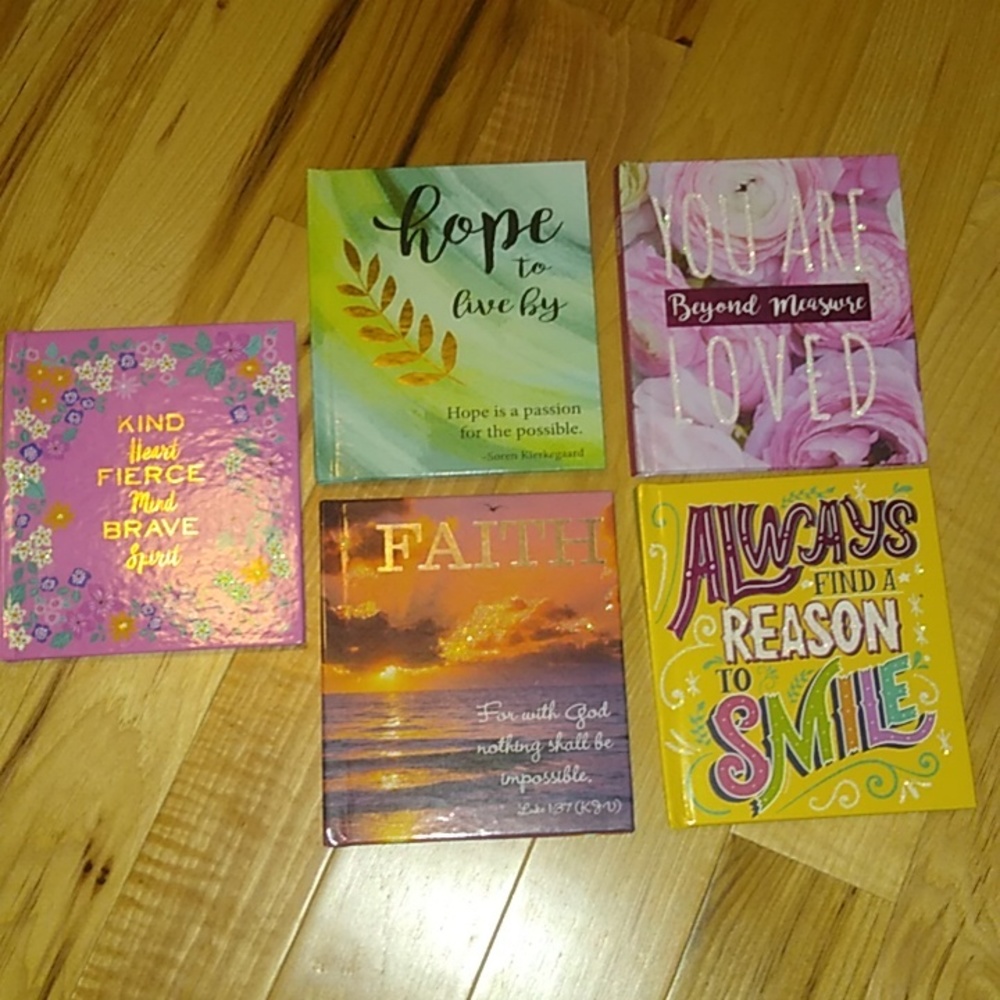 5 Gift Books Hardbound with Bible Verses & Inspirational Quotes